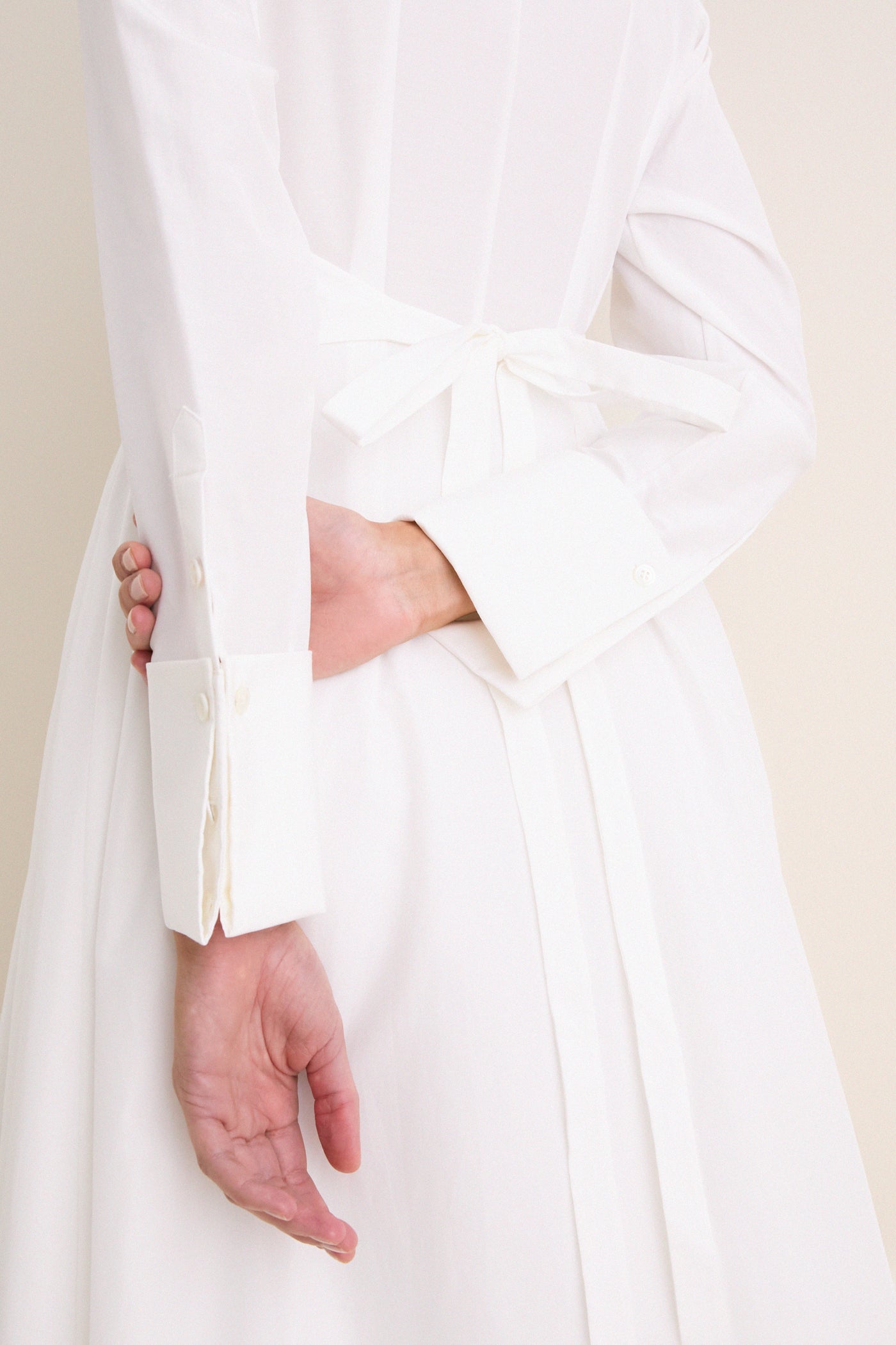 Bianco Honor Shirt Long Dress