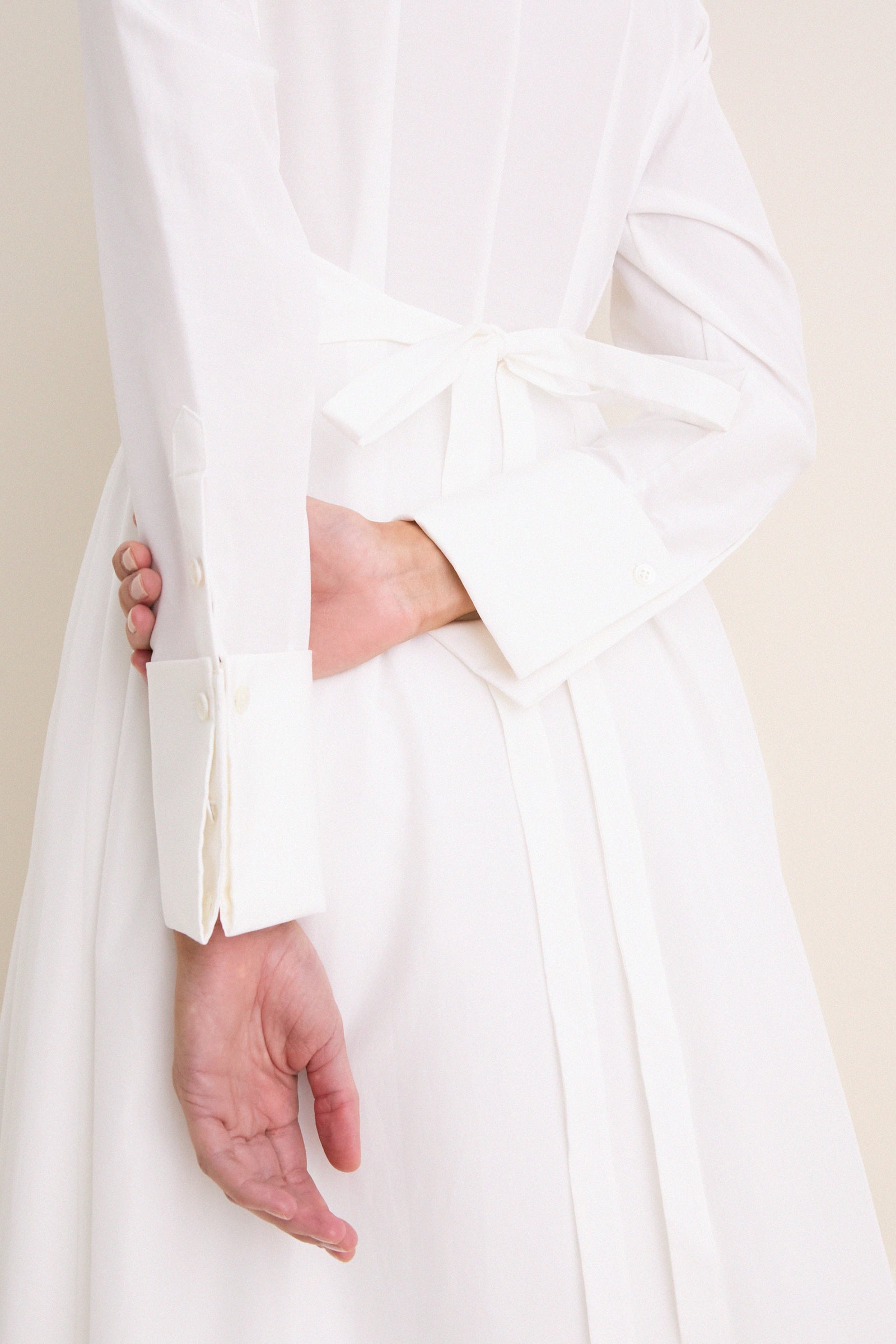 Bianco Honor Shirt Long Dress