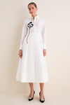 Bianco Honor Shirt Long Dress