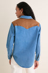 Blue Brown Denim Ofra Shirt