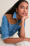 Blue Brown Denim Ofra Shirt