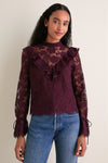 Bitter Chocolate Morticia Blouse