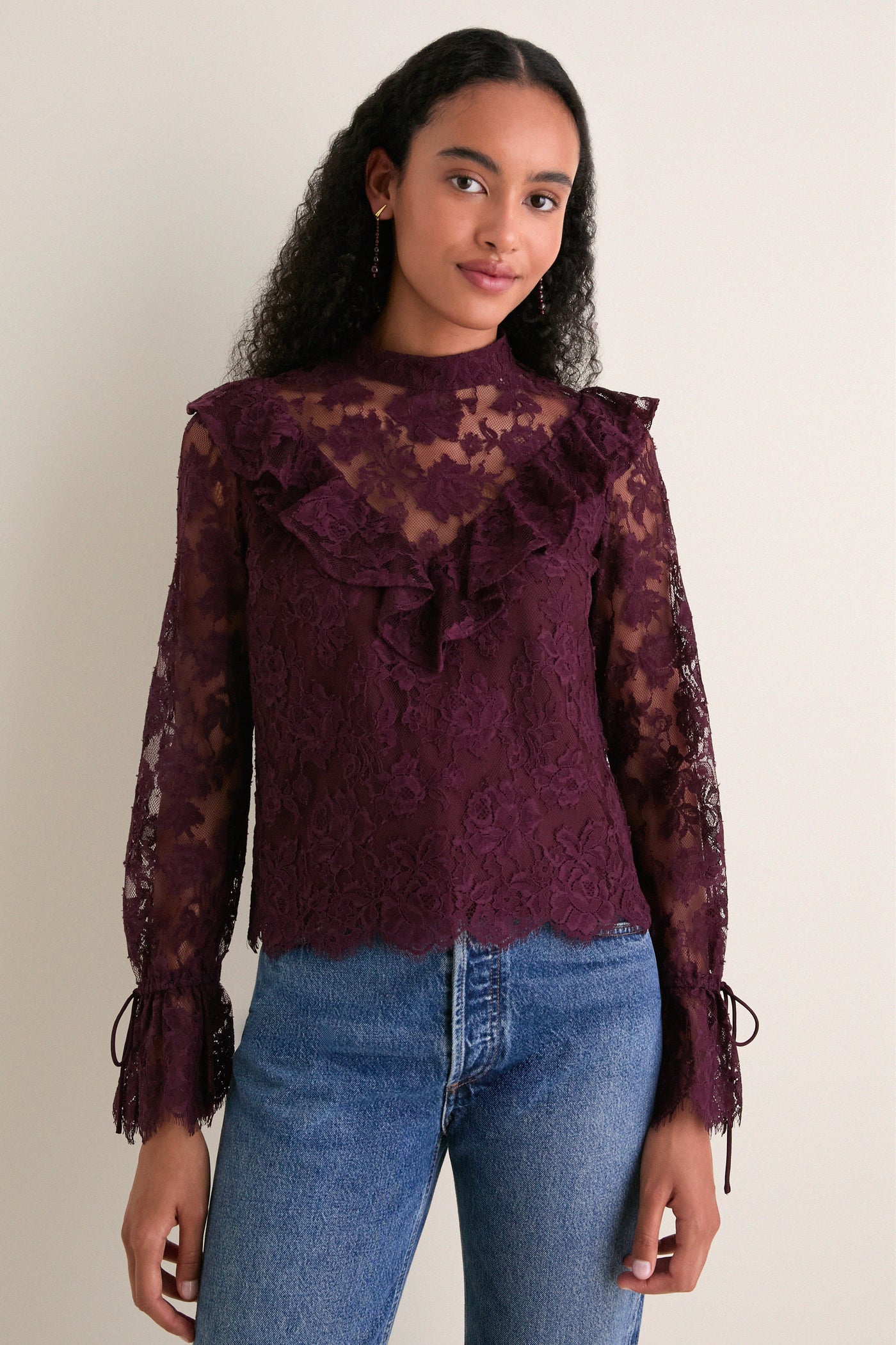 Bitter Chocolate Morticia Blouse