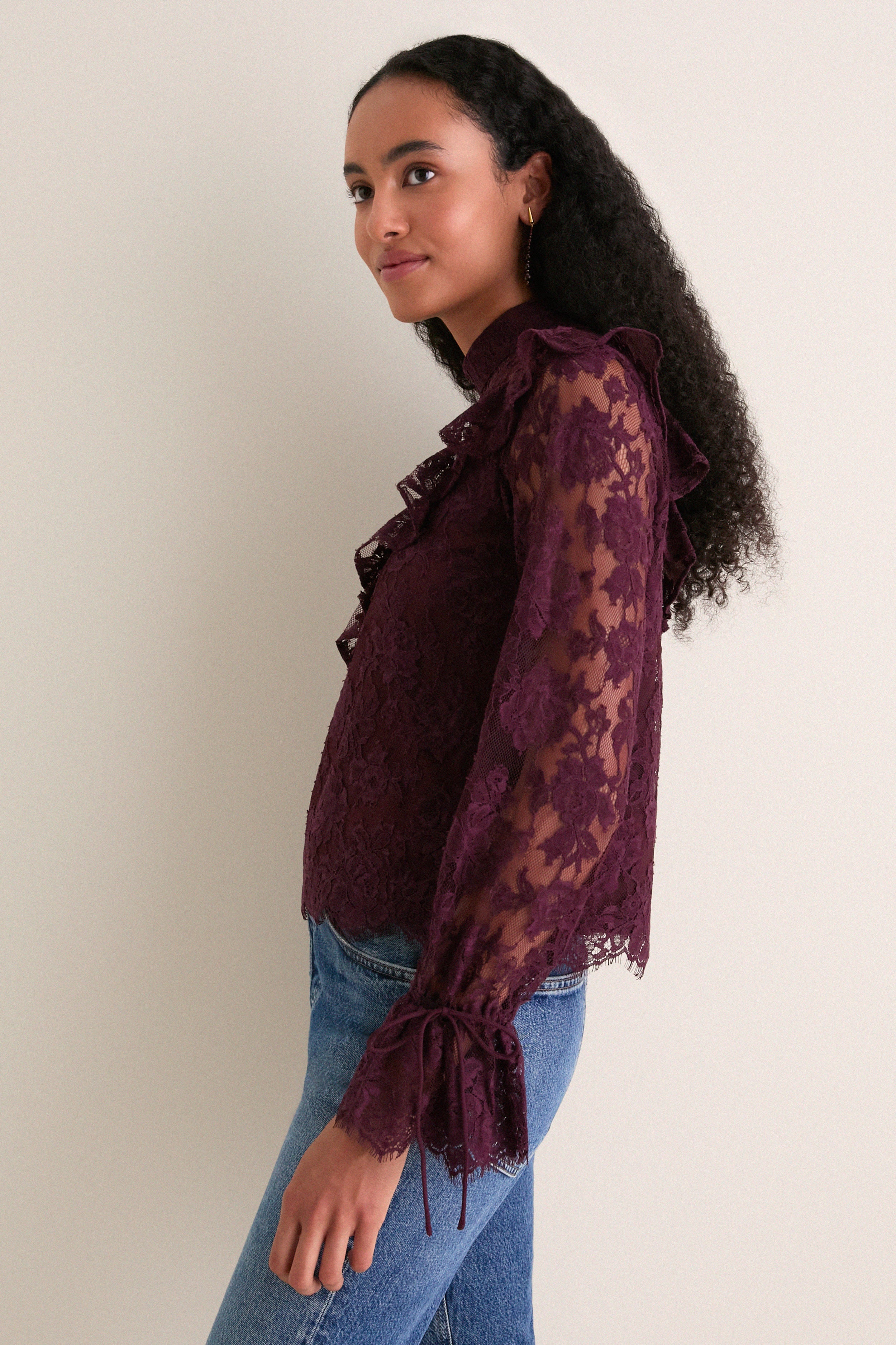 Bitter Chocolate Morticia Blouse