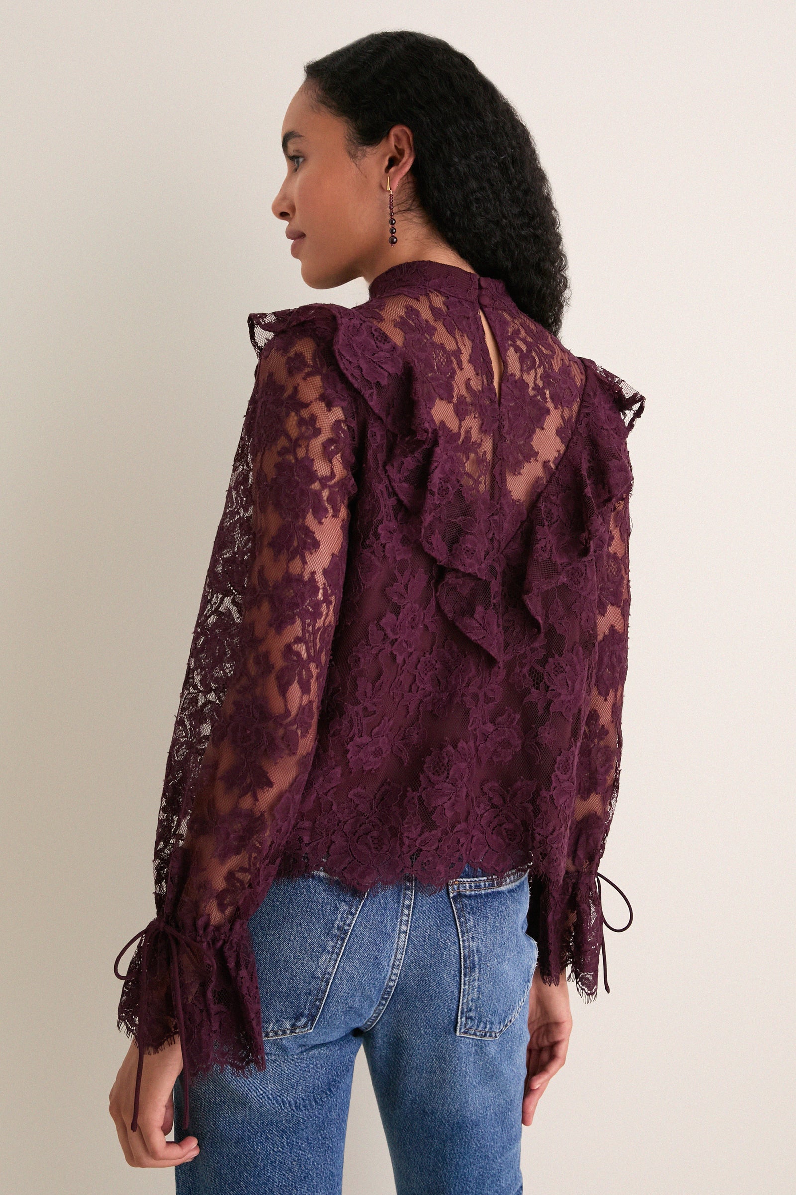 Bitter Chocolate Morticia Blouse