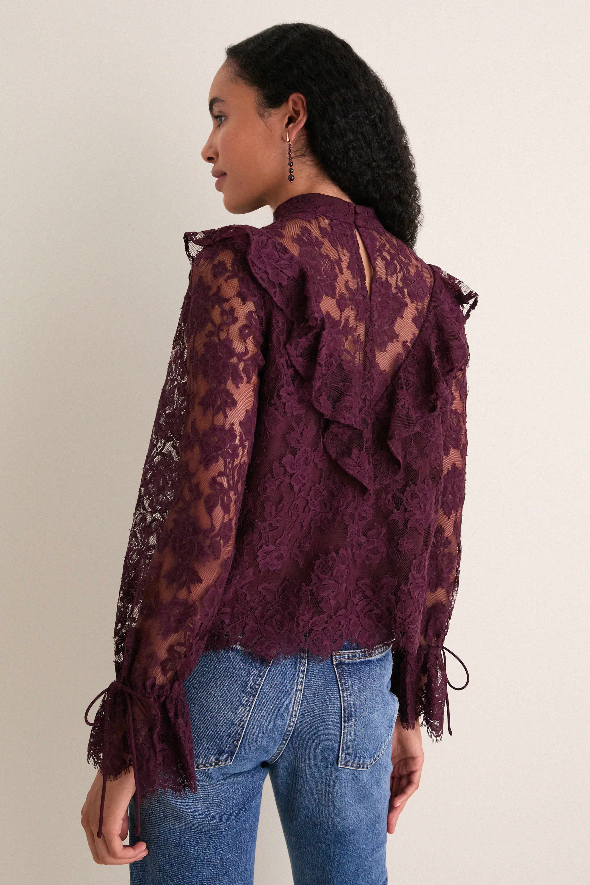 Bitter Chocolate Morticia Blouse