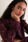 Bitter Chocolate Morticia Blouse