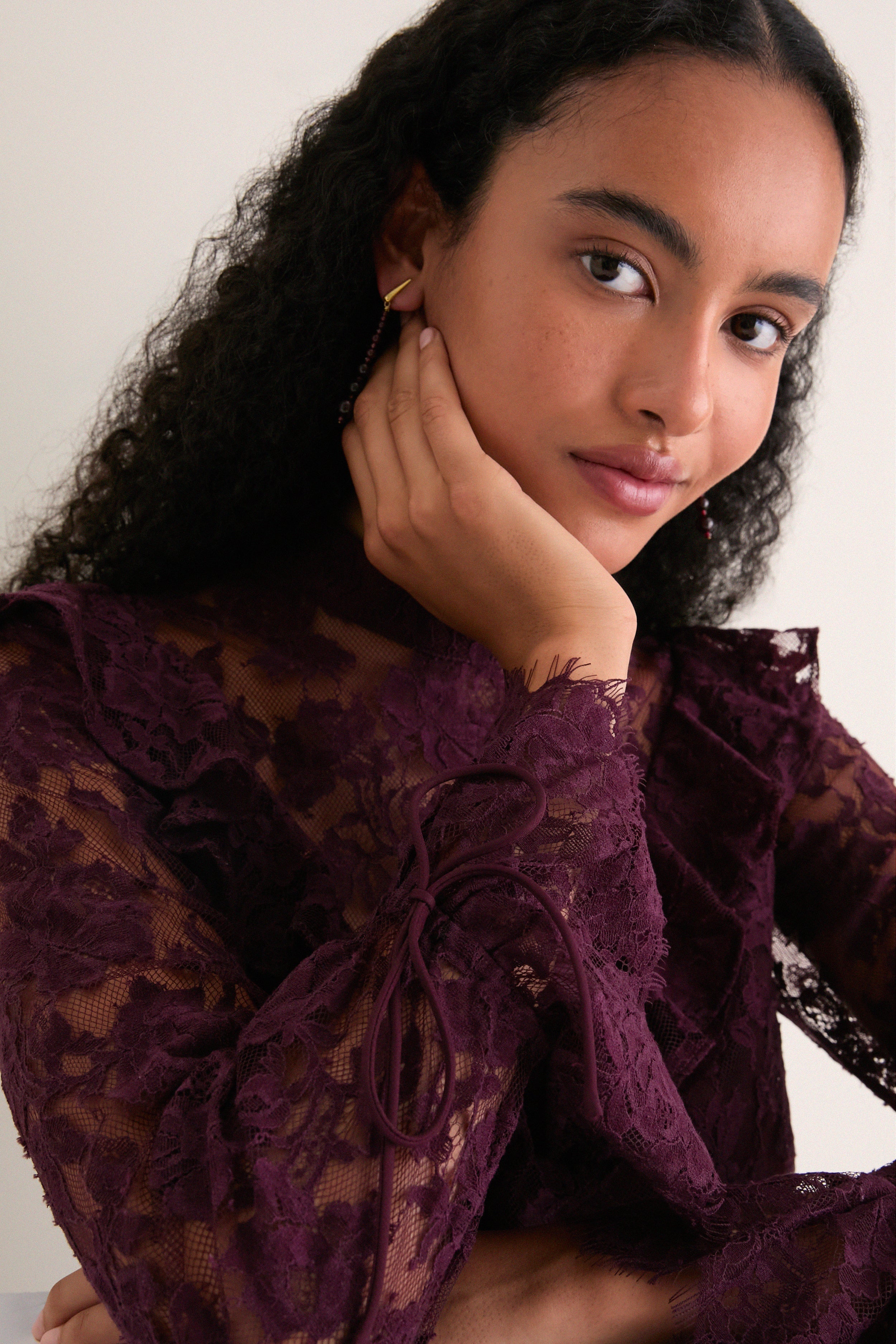 Bitter Chocolate Morticia Blouse