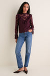 Bitter Chocolate Morticia Blouse