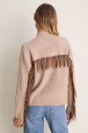 Camel Fringe Vanette Sweater