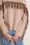 Camel Fringe Vanette Sweater