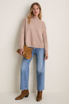Camel Fringe Vanette Sweater