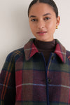 Multi Plaid Gaelle Scarf Jacket
