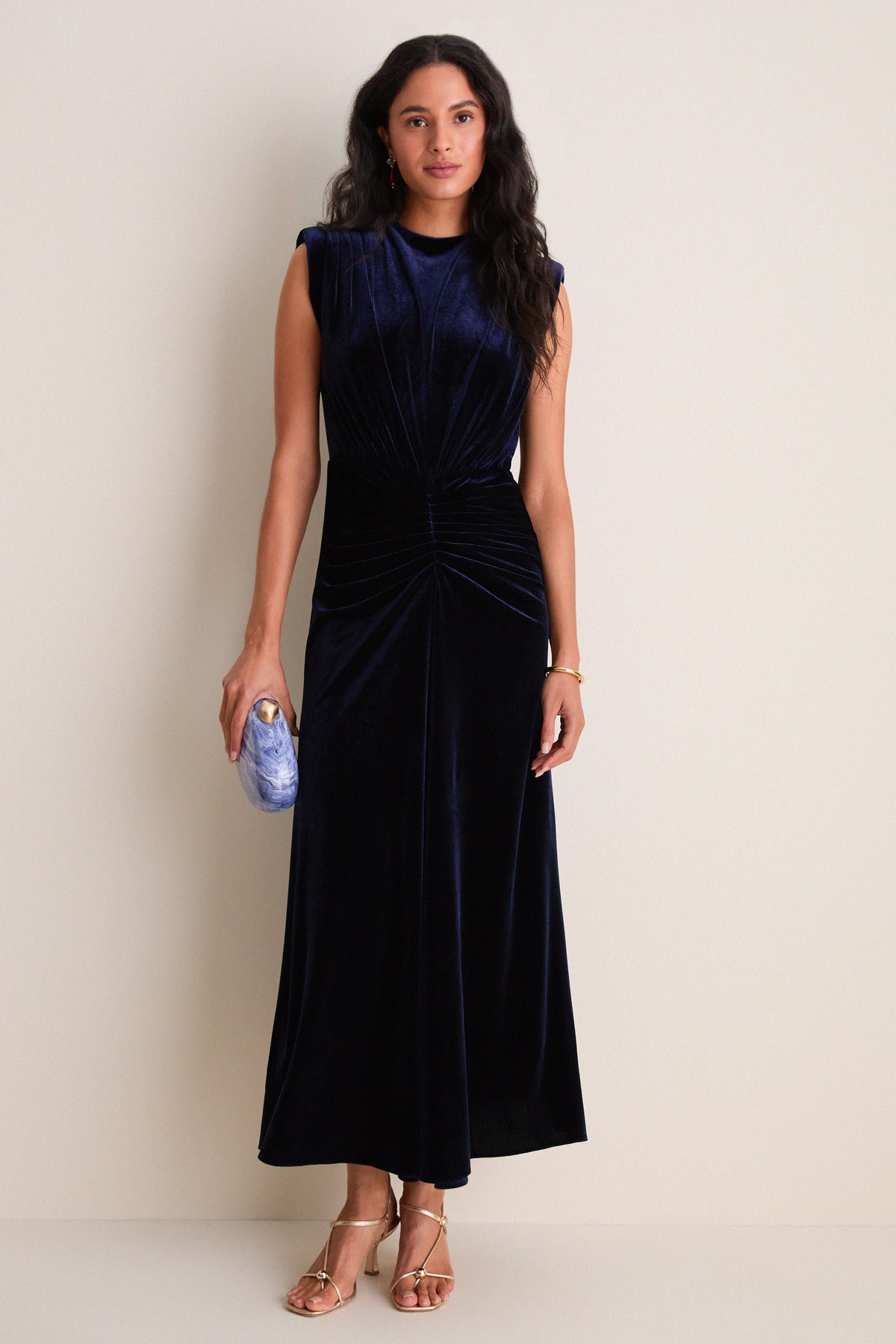 Exclusive Deep Navy Al Dress