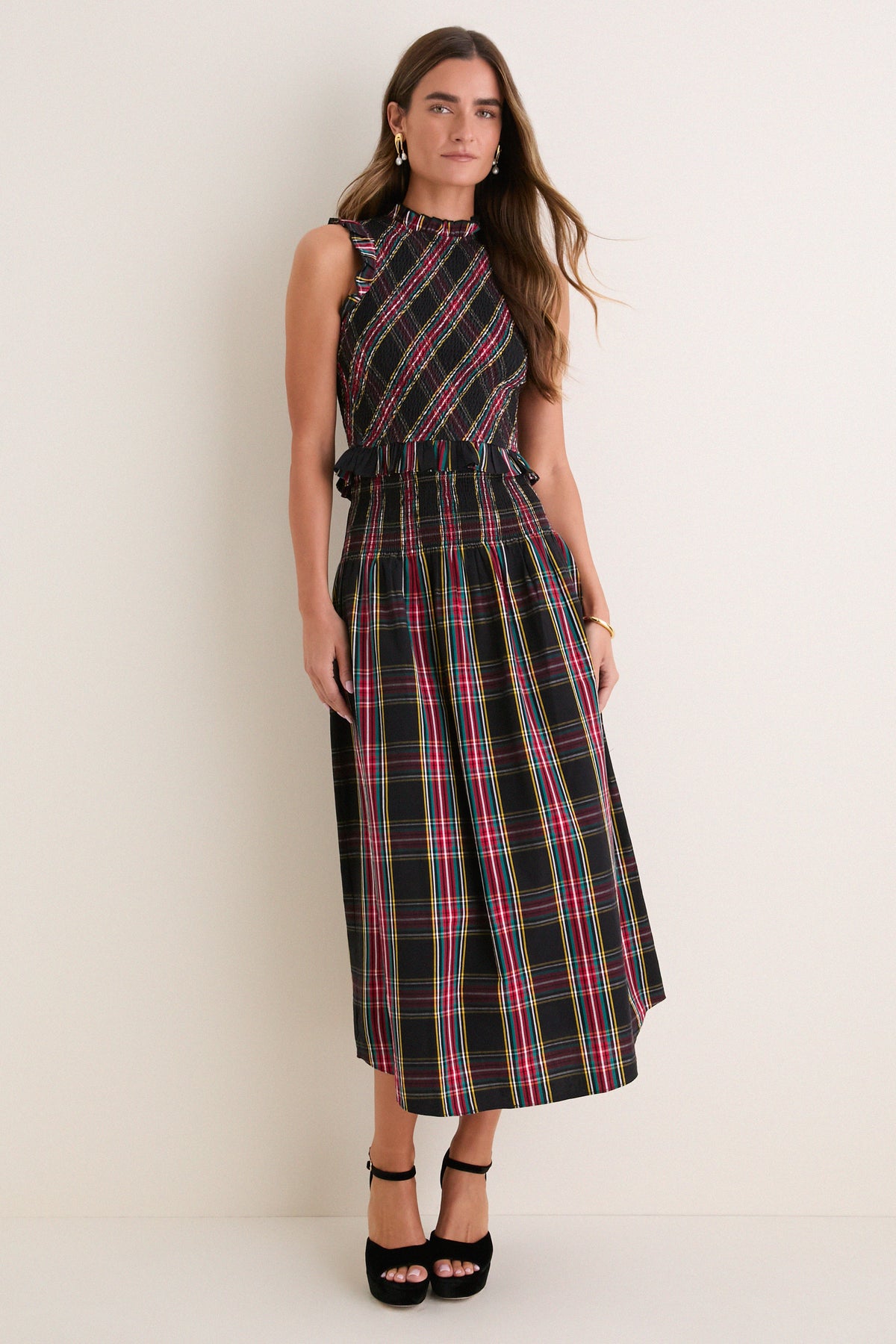 Multi Plaid Bettina Set
