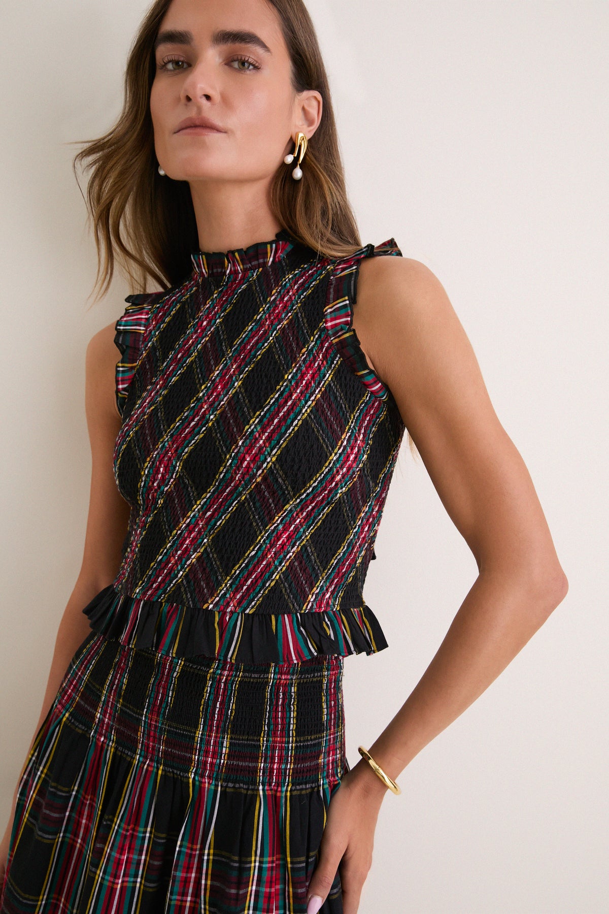 Multi Plaid Bettina Set