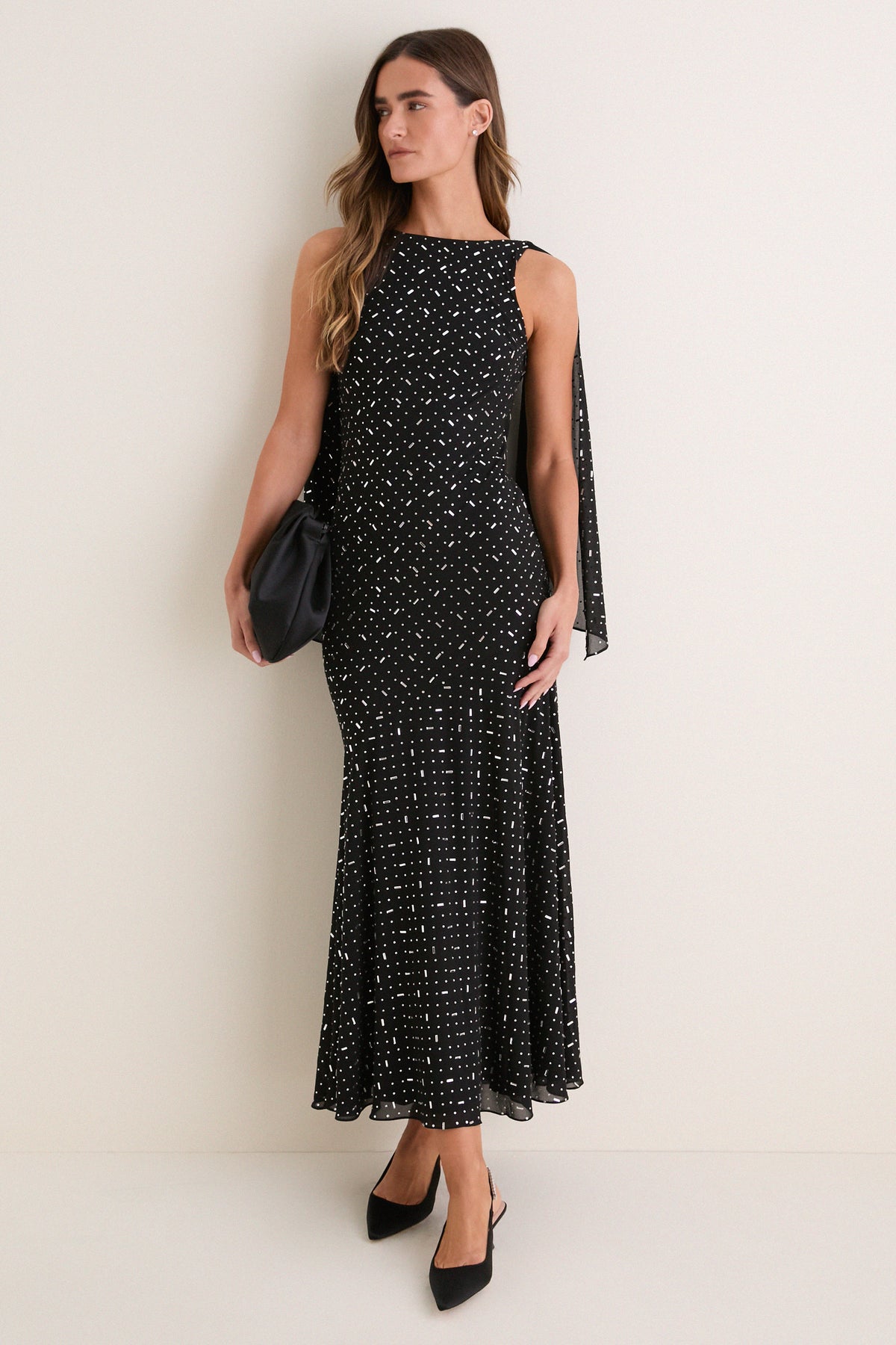 Black Elina Maxi Dress
