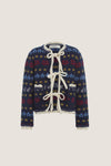Navy Preston Knit Tie Front Cardigan