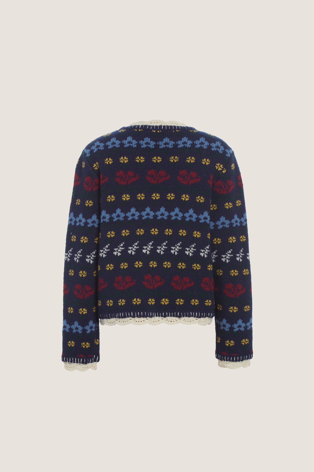 Navy Preston Knit Tie Front Cardigan