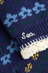 Navy Preston Knit Mittens