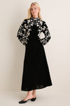 Black Shiloh Embroidery Maxi Dress