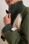 Army Allen Cable Half Zip Combo Pullover