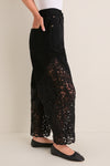 Black Shiloh Embroidery Jeans