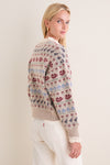 Cream Preston Knit Crew Neck Sweater