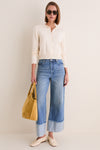Blue Zayna Denim Straight Leg Jean