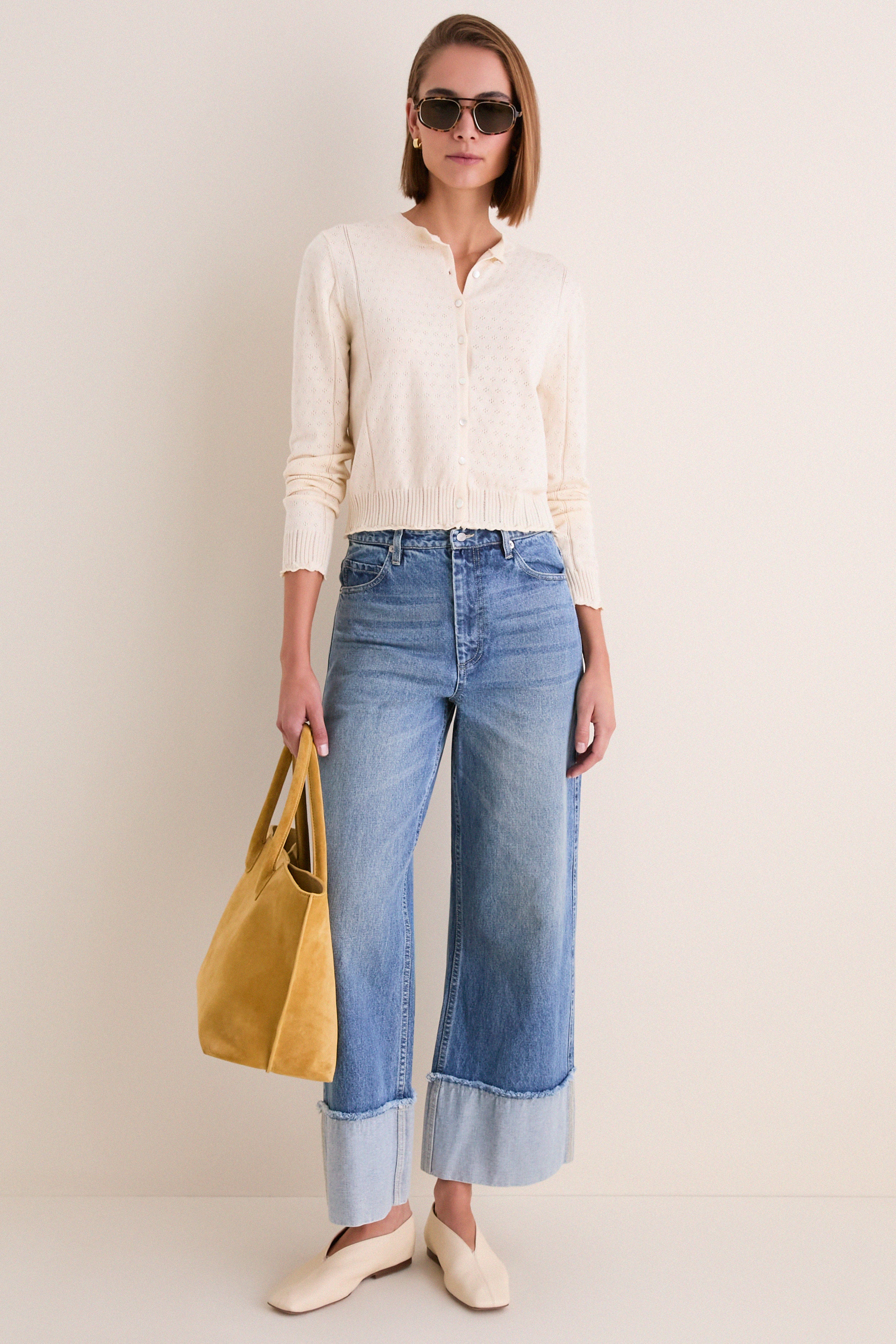 Blue Zayna Denim Straight Leg Jean
