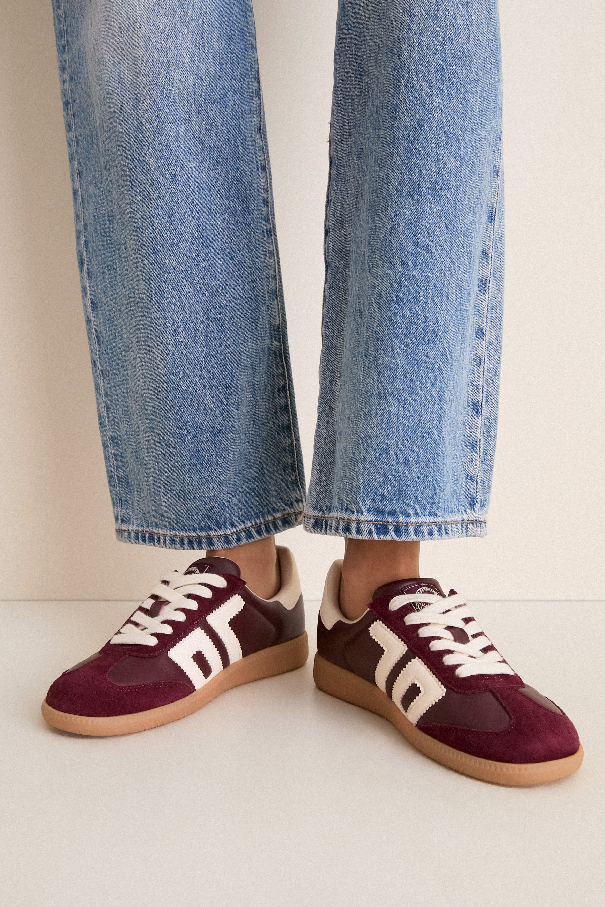Wine Cream Cloud Sneakers