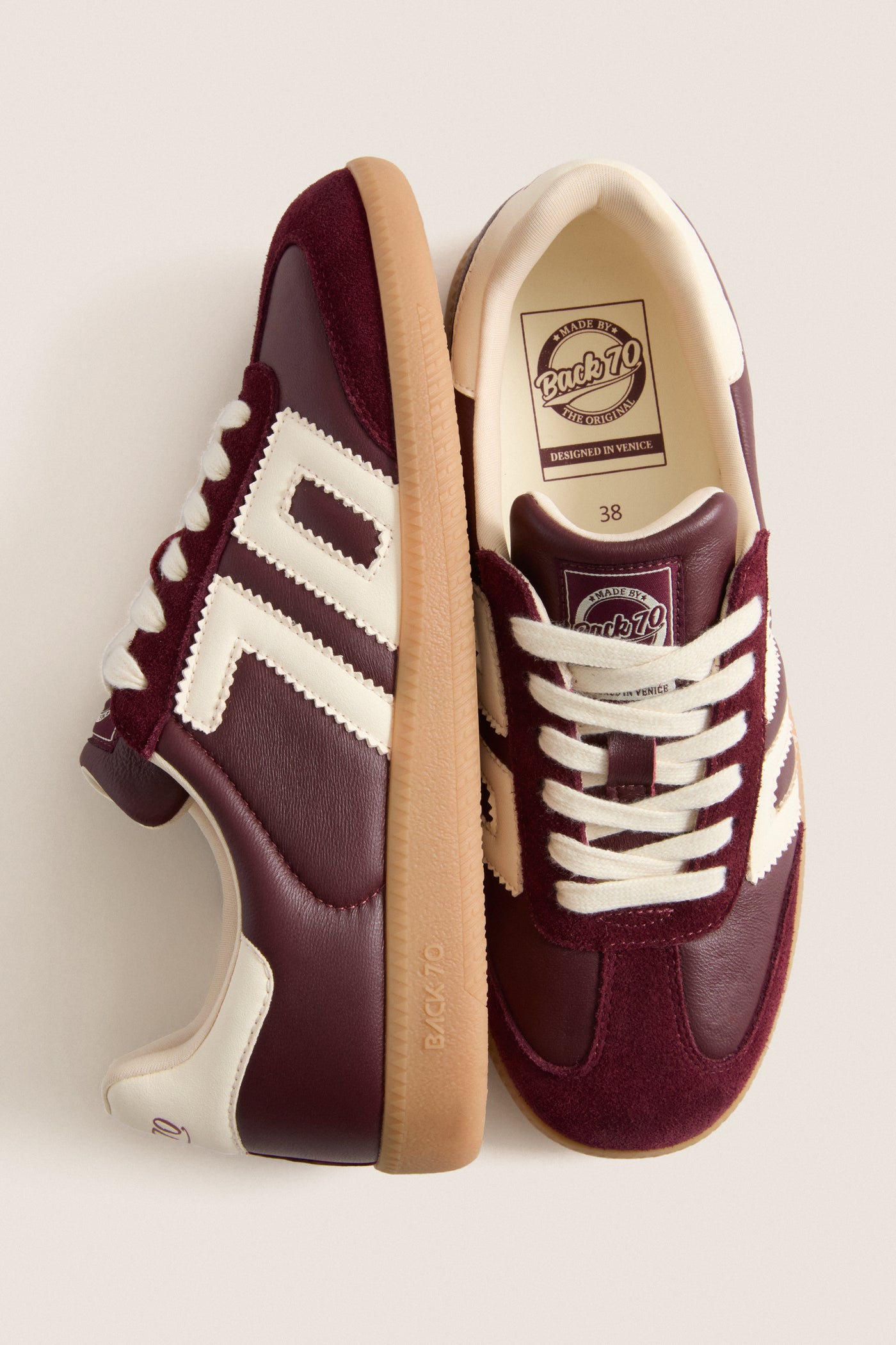 Wine Cream Cloud Sneakers