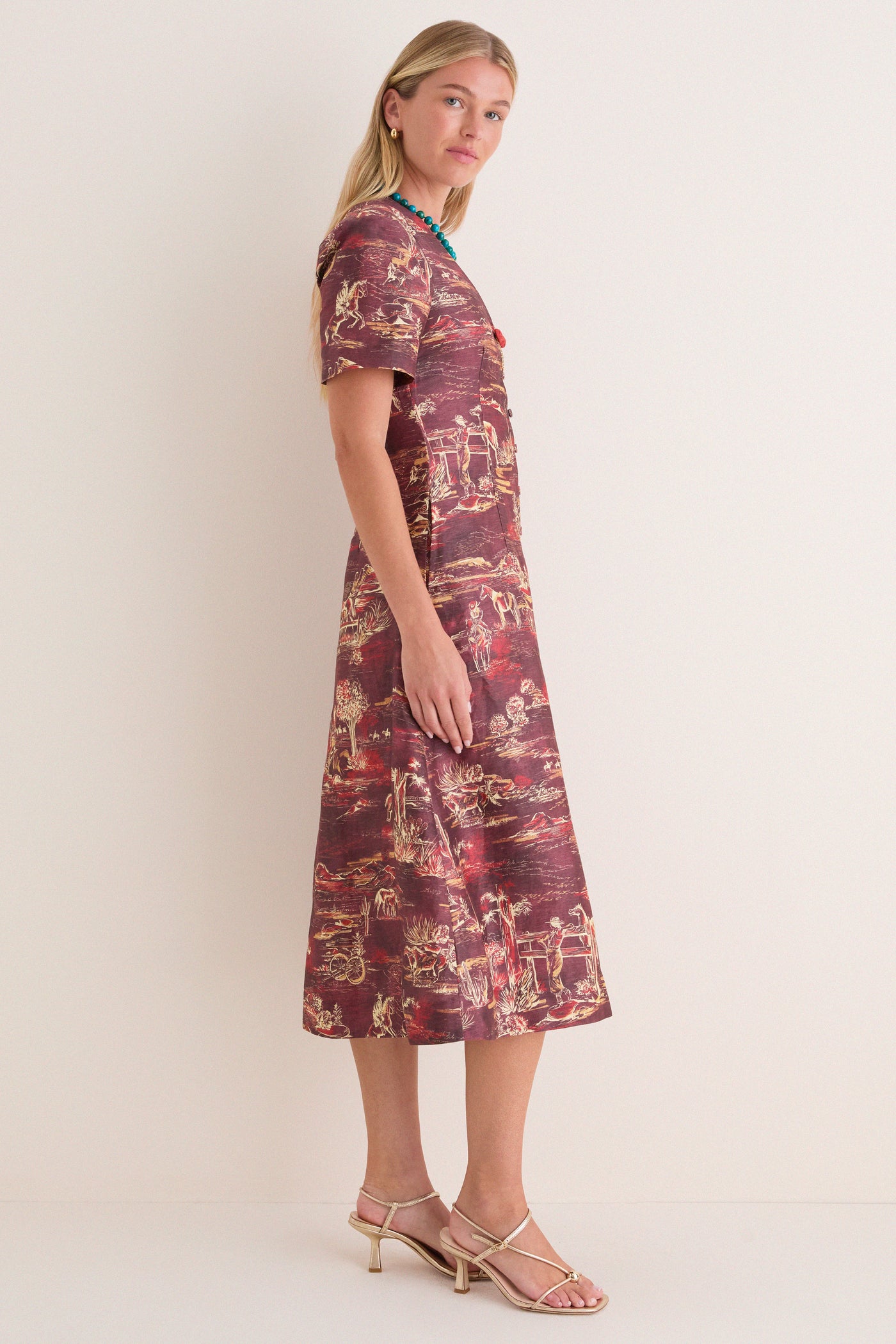 Chocolate Ezra Midi Dress