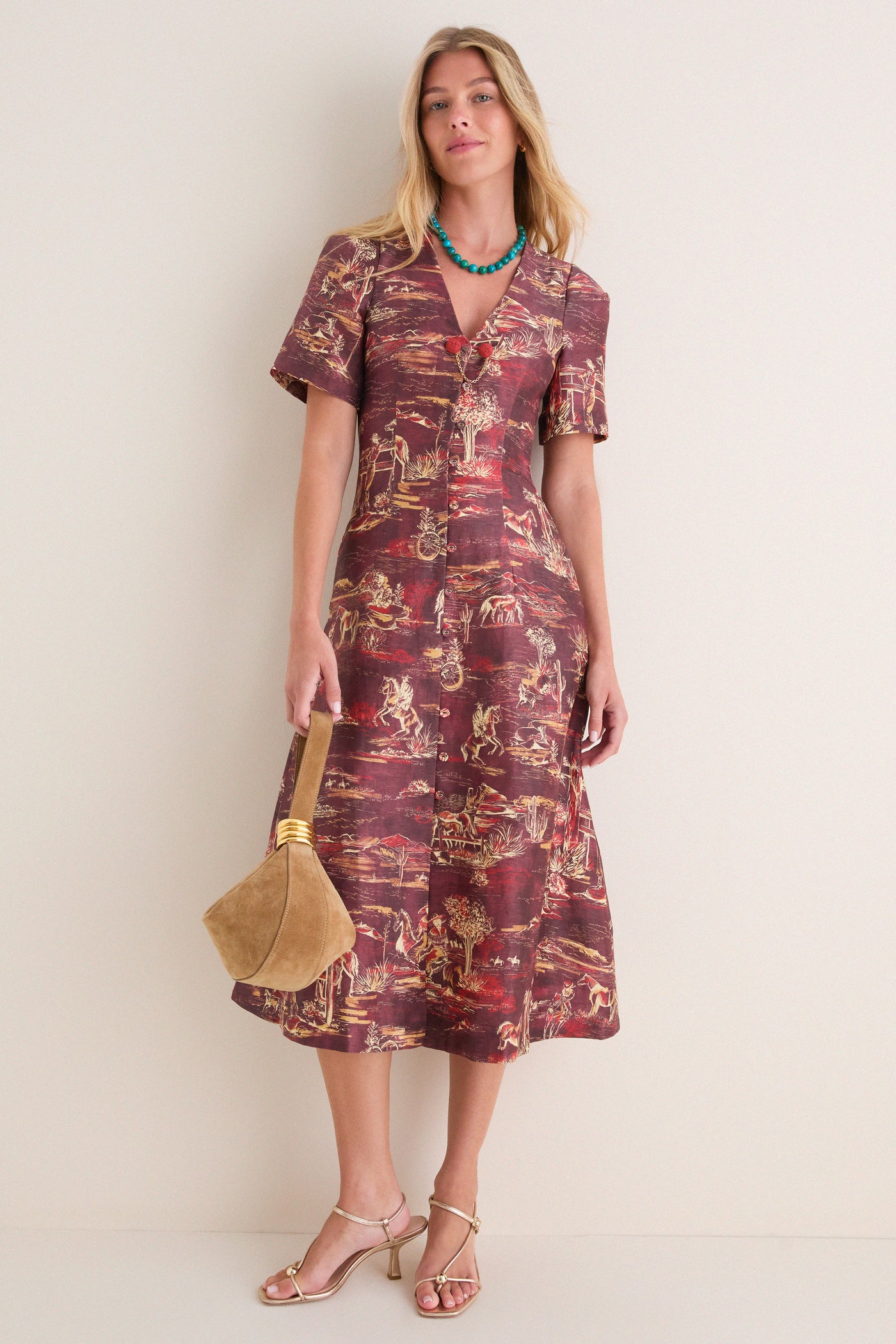 Chocolate Ezra Midi Dress