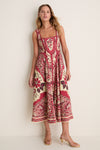 Red Kenny Midi Dress