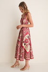 Red Kenny Midi Dress