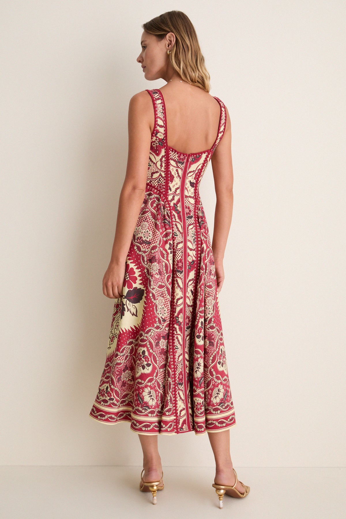 Red Kenny Midi Dress