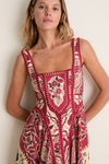 Red Kenny Midi Dress