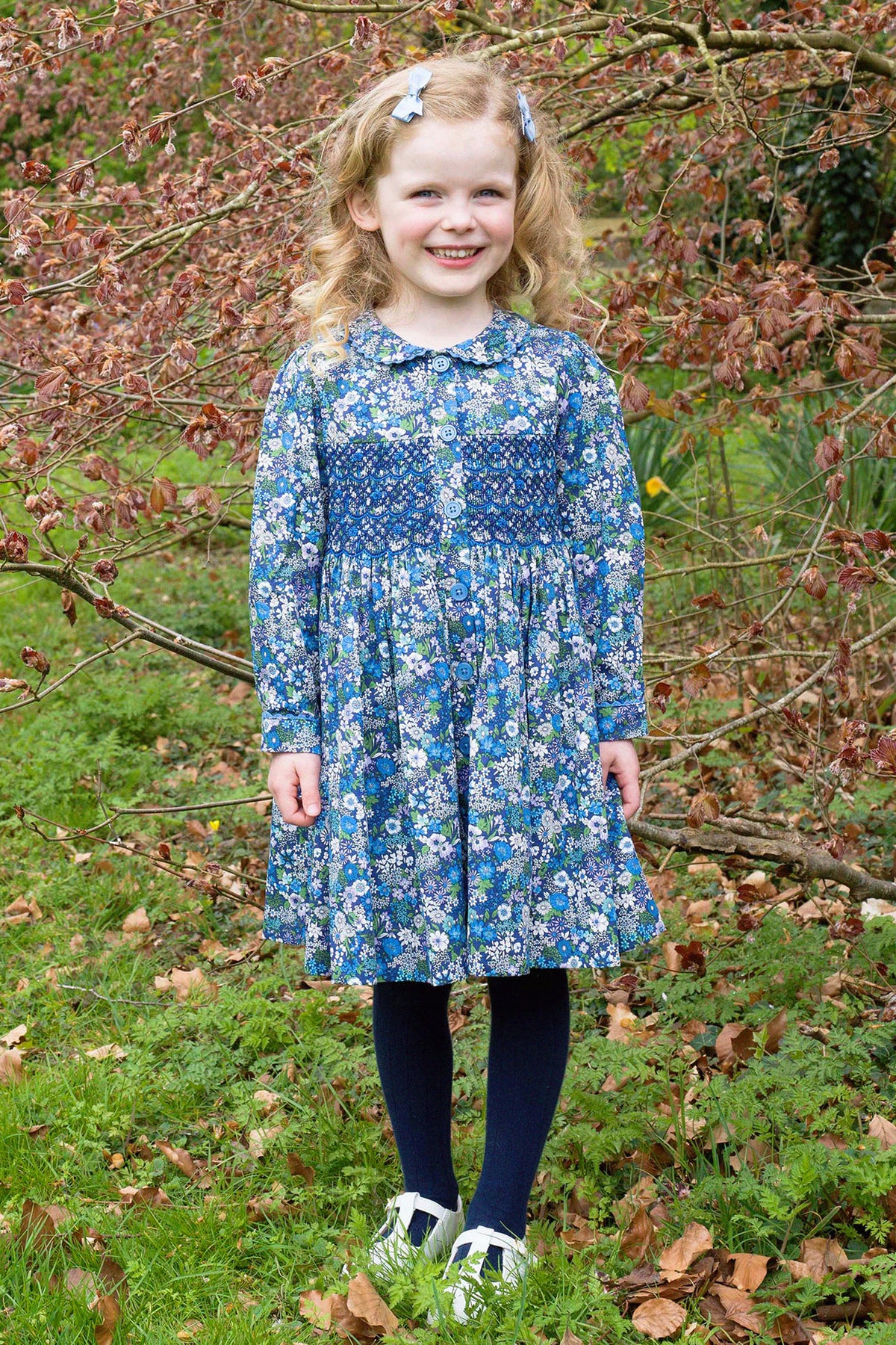 Dahlia Smocked Button Front Dress