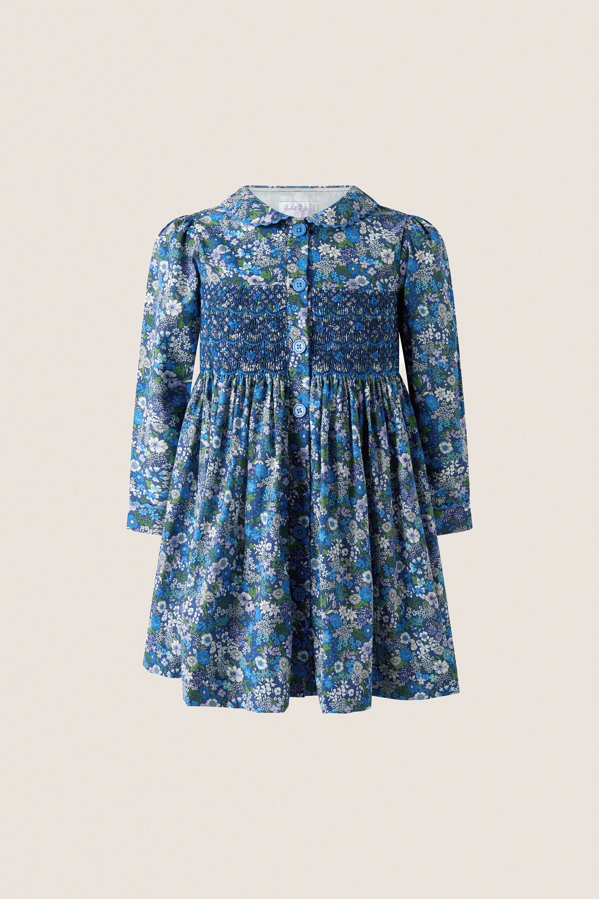 Dahlia Smocked Button Front Dress | Rachel Riley | Tuckernuck