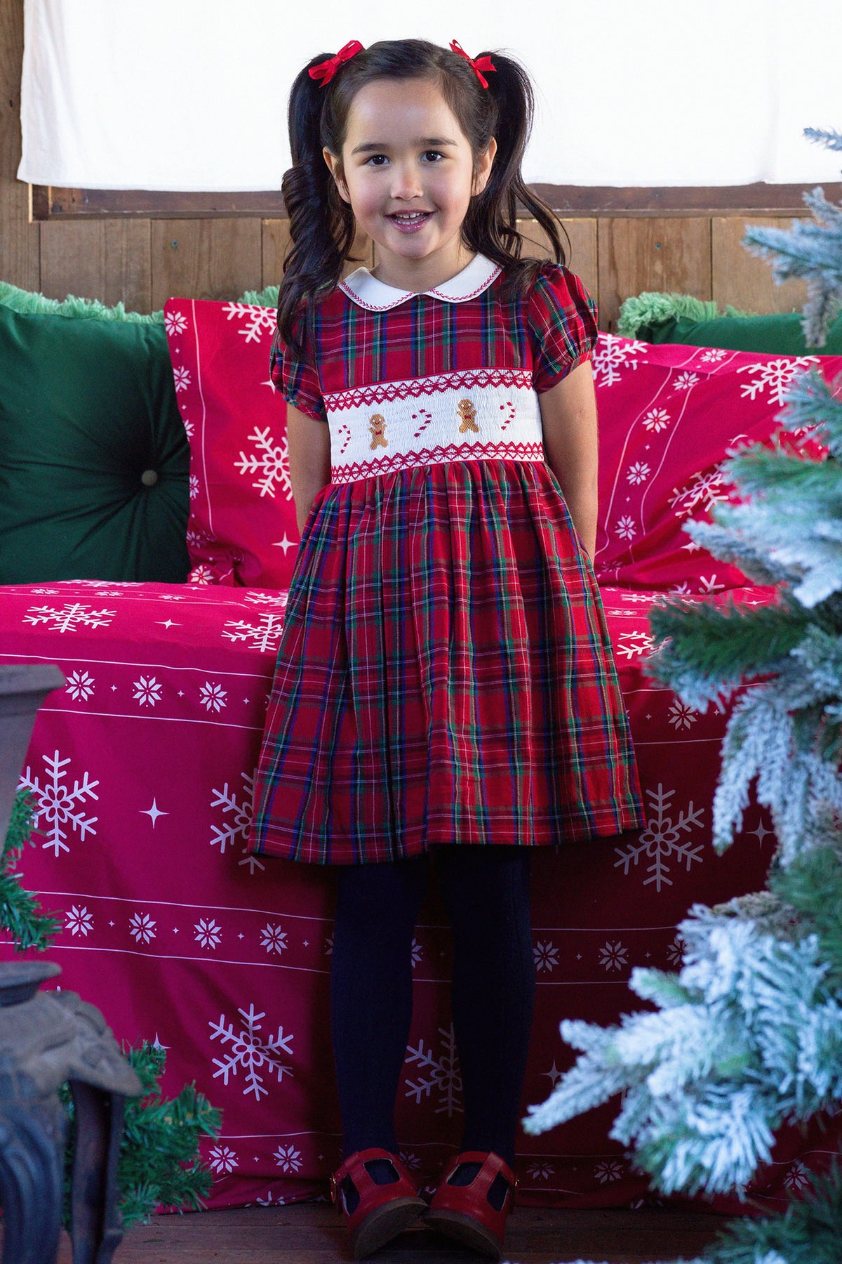 Gingerbread Smocked Dress