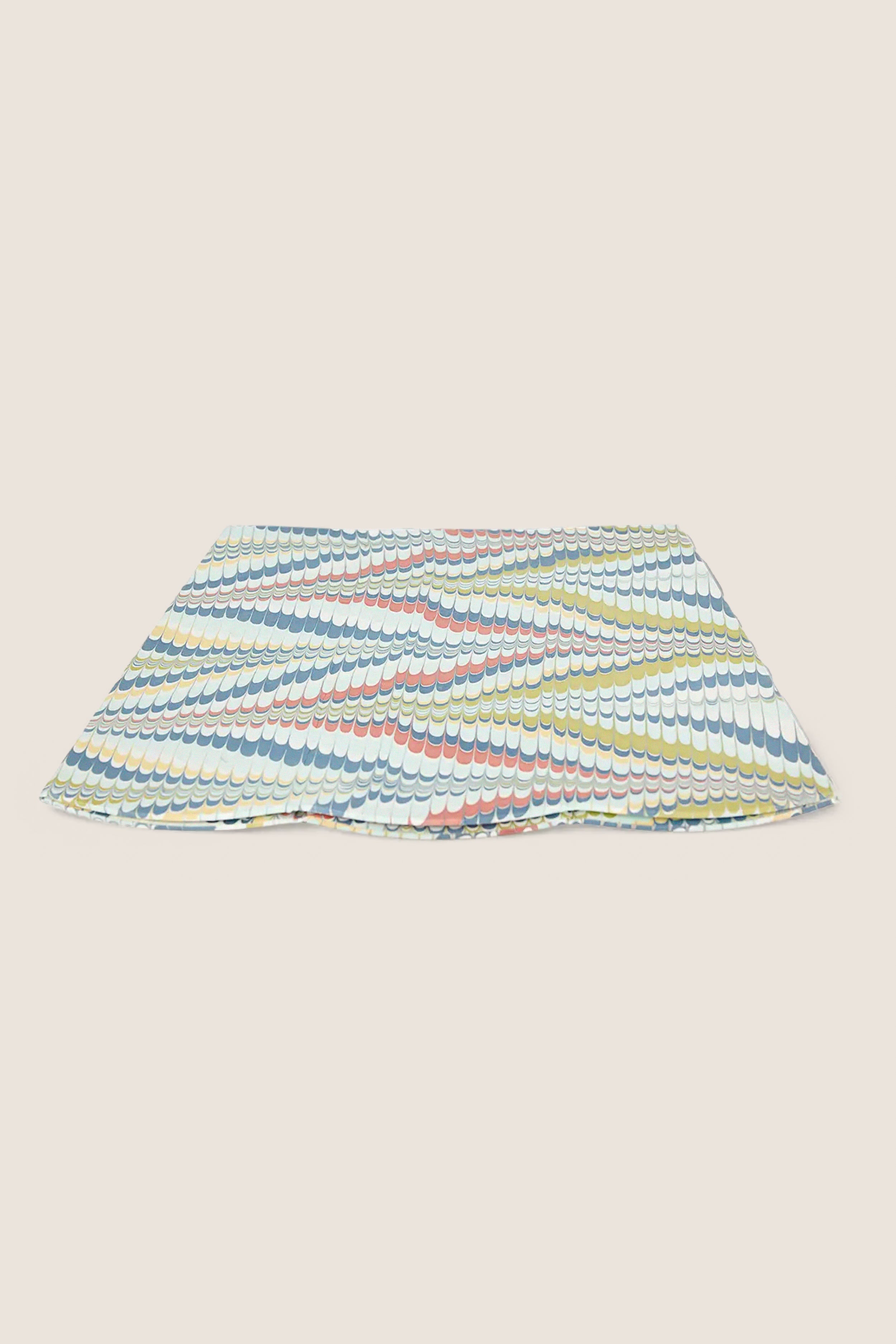 Ocean Mountain Marbled Scalloped Collapsible Basket