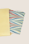 Ocean Mountain Marbled Scalloped Collapsible Basket