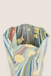 Ocean Fire Whirl Marble Scalloped Pen Pot