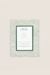 Dot and Grid Green Screen Printed Tabletop Picture Frame