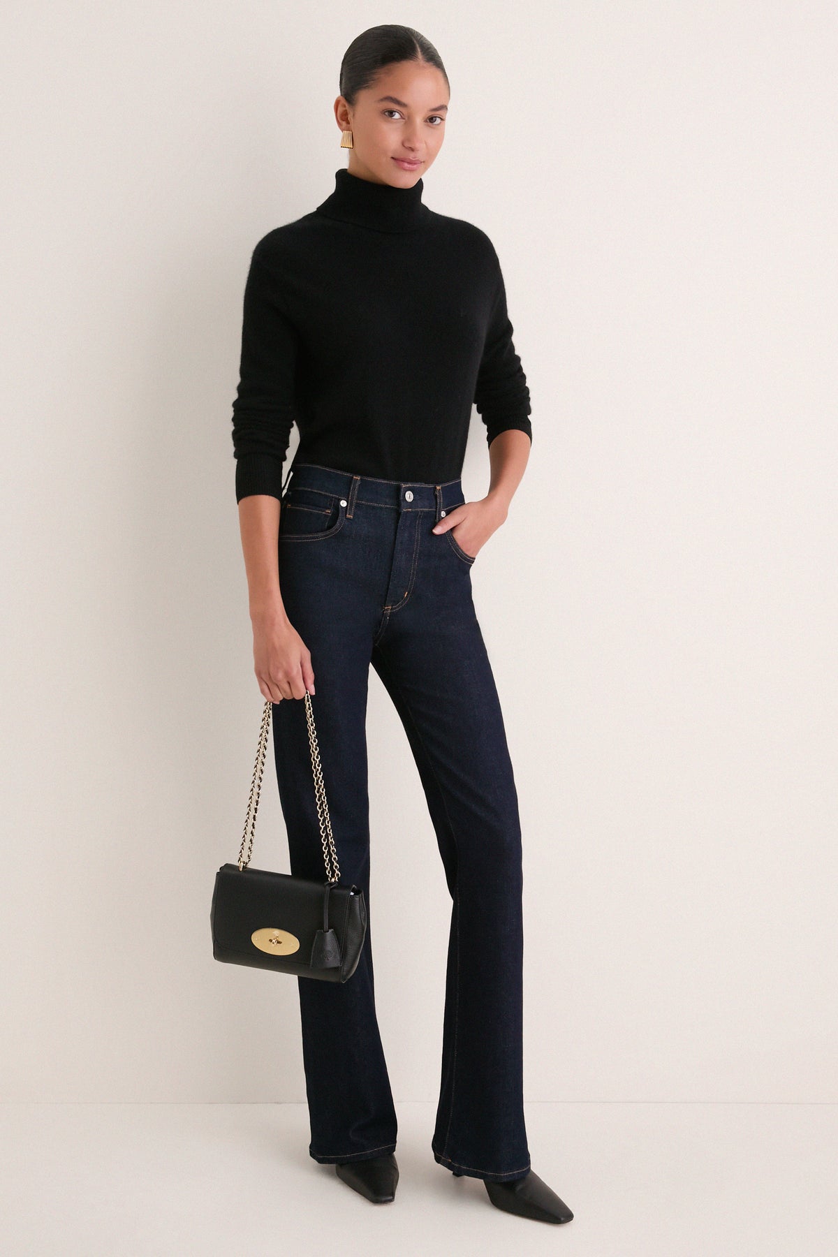 Black Lily Glossy Bag