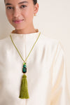Malachite Torin Tassel Necklace