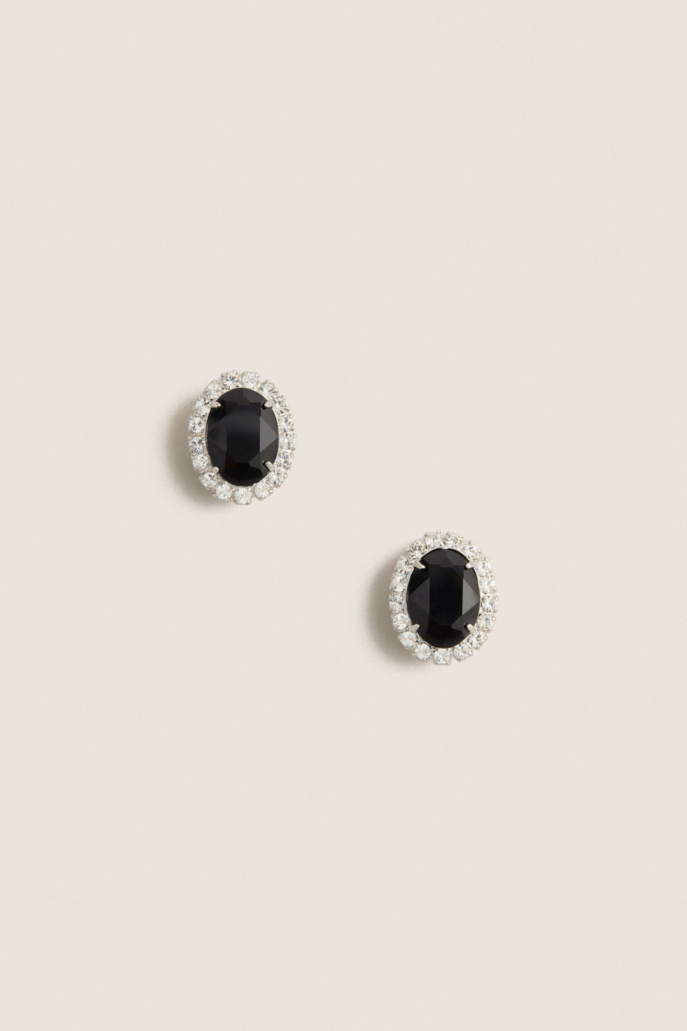 Jet Diana Stud Earrings