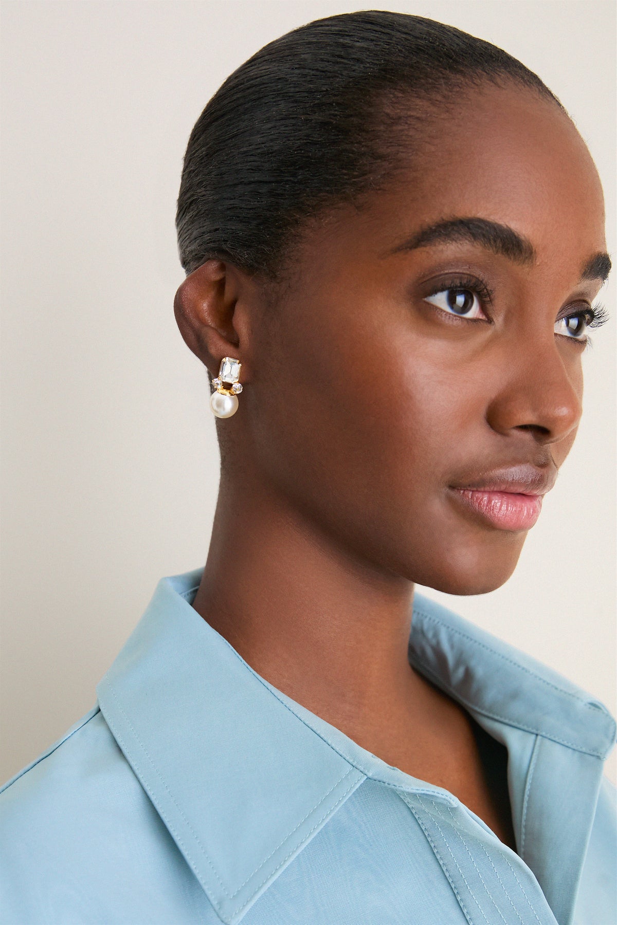 Crystal Antique Gold Ethel Earrings