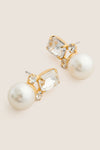 Crystal Antique Gold Ethel Earrings